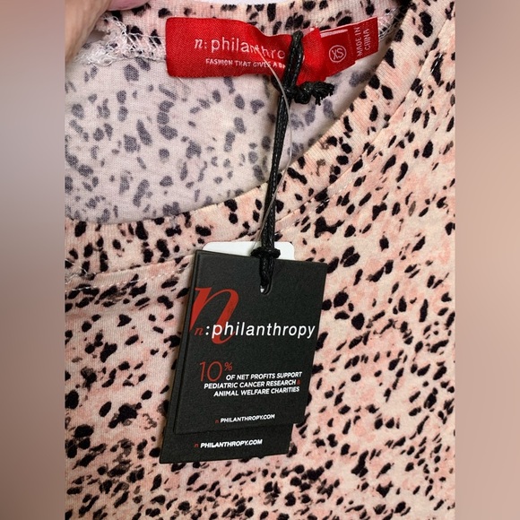 N:PHILANTHROPY
HARLOW PRINTED DISTRESSED T-SHIRT Pink Leopard Print New XS - Picture 12 of 12